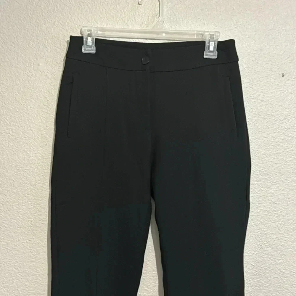 Betabrand Ankle Zip Cigarette Black Yoga Pants With Pockets - Picture 3 of 7